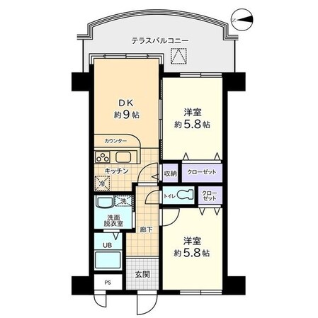 信開ダイナスティ黒瀬の物件間取画像